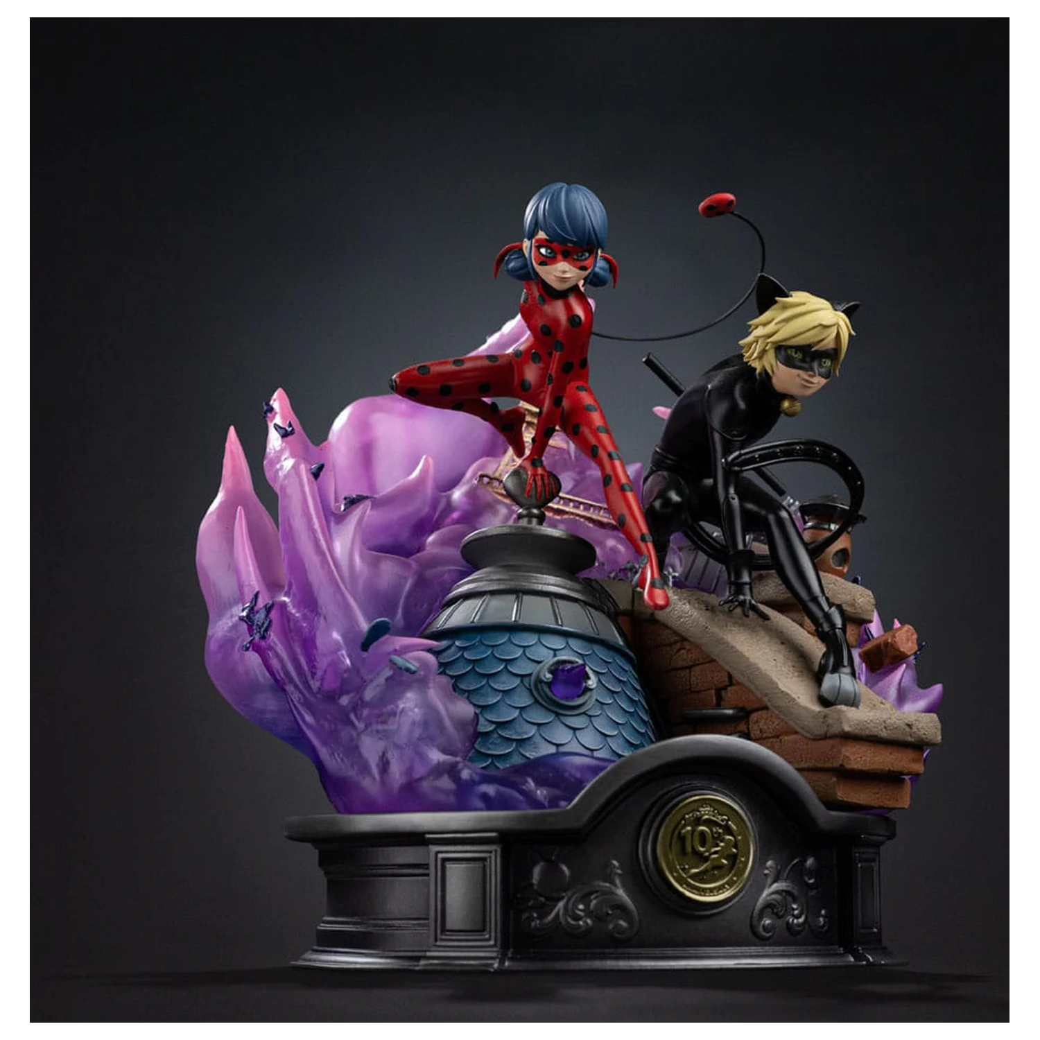 Miraculous Deluxe Art Scale Statuetka 1/10 Lady Bug and Cat Noir Signed Edition 23 cm zdjęcie produktu