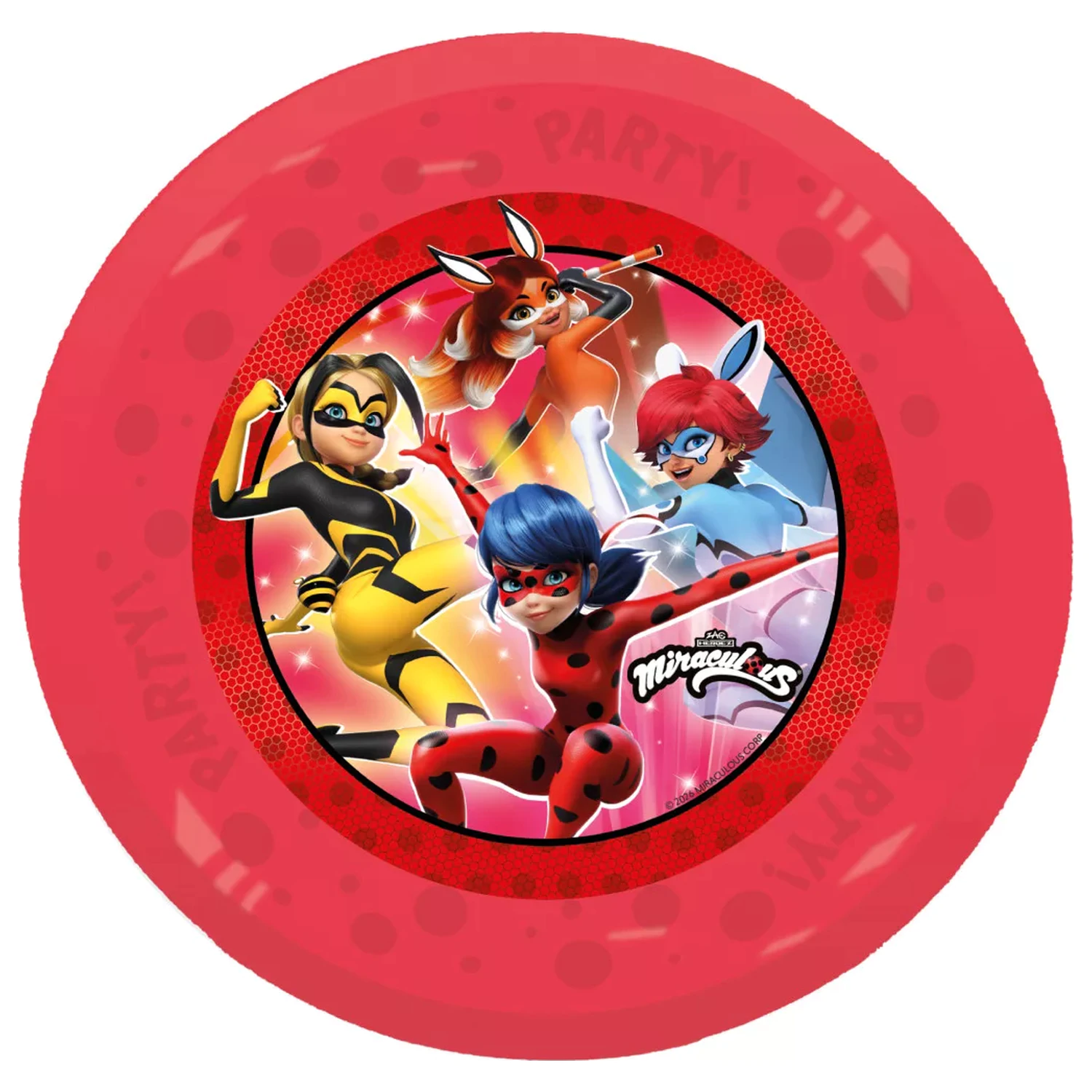 Miraculous Hero Micro Premium Plastic Flat Plate zestaw 4 talerzy 21 cm zdjęcie produktu