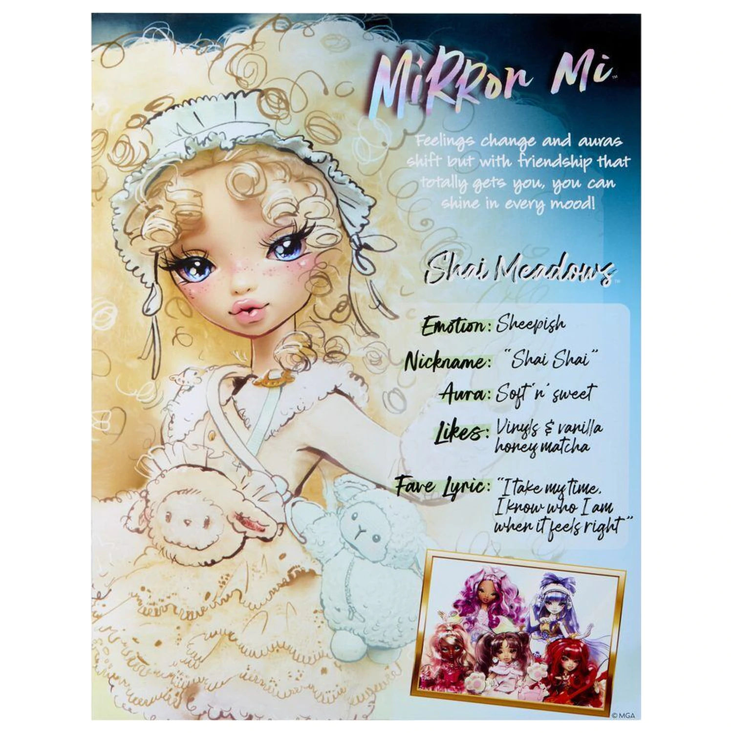 Mirror Mi Shai Meadows Sheepish doll 26cm zdjęcie produktu