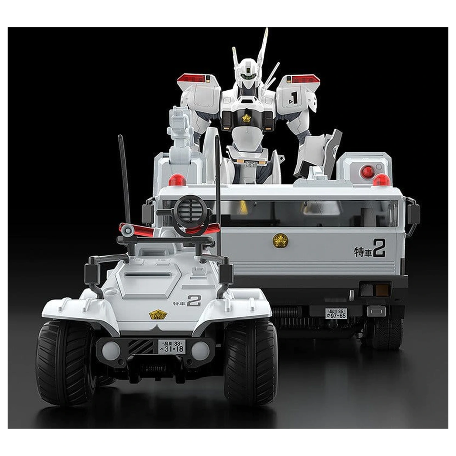 Mobile Police Patlabor Moderoid plastikowe modele do składania 1/60 Type 98 Special Command Vehicle & Type 99 Special Labor Carrier (re-run) zdjęcie produktu