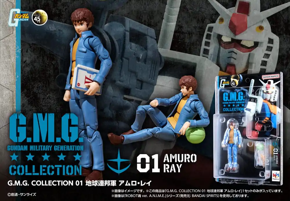 Mobile Suit Gundam G.M.G. Collection 01 Figurka Akcji Earth Federation Amuro Ray 10 cm zdjęcie produktu