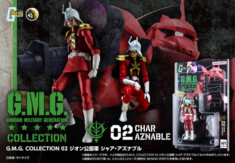 Mobile Suit Gundam G.M.G. Collection 02 Figurka Akcji Principality of Zeon Char Aznable 10 cm zdjęcie produktu