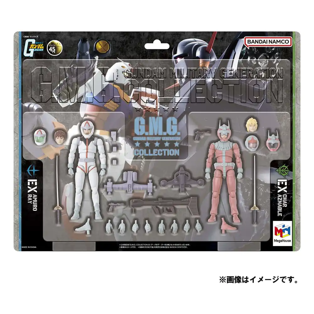 Mobile Suit Gundam G.M.G. Collection EX 09 Action Figures 2-pak Earth Federation Amuro Ray & Char Aznable Normal Suit Ver. (z prezentem) 10 cm zdjęcie produktu