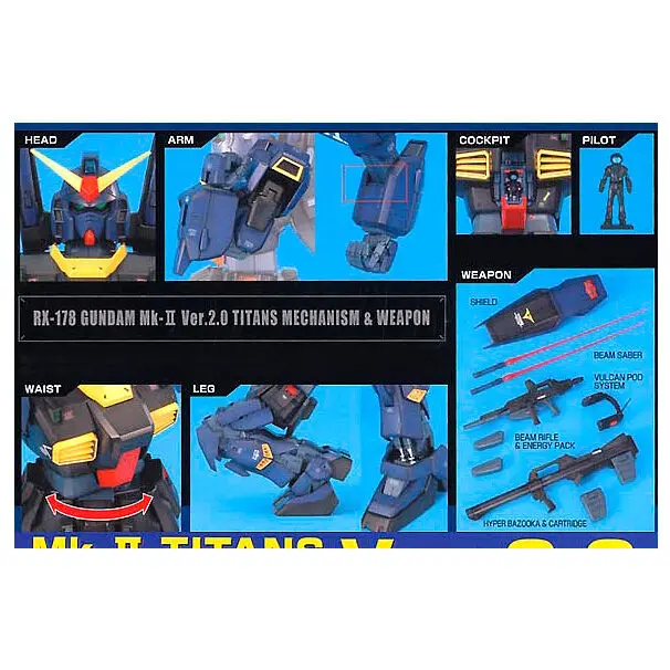 Mobile Suit Gundam Gundam MK-II Titans Ver. 2.0 Model Kit figurka 18 cm zdjęcie produktu