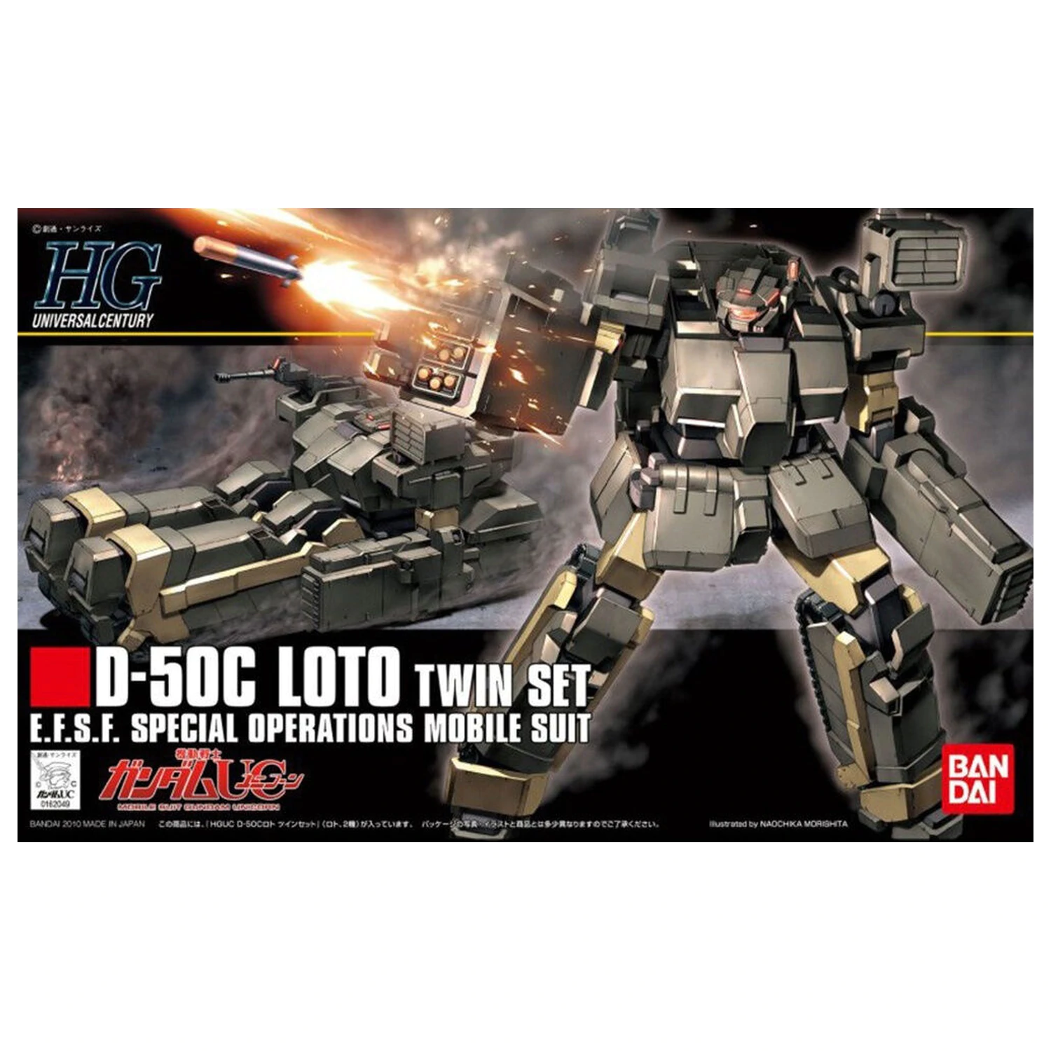 Mobile Suit Gundam HGUC 1/144 D-SOC Loto Twin zestaw model do złożenia figurka zdjęcie produktu