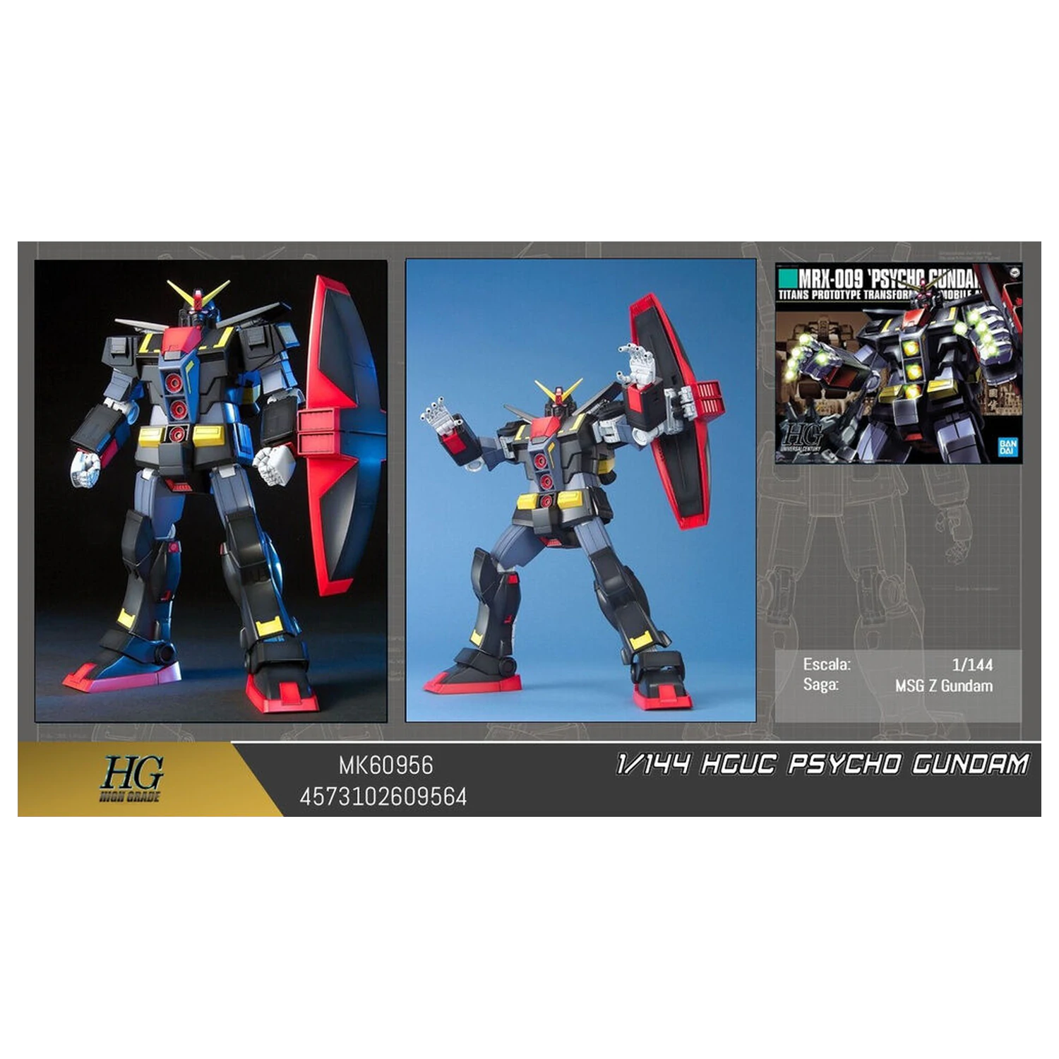 Mobile Suit Gundam Psycho HGUC 1/144 zestaw modelarski figura zdjęcie produktu