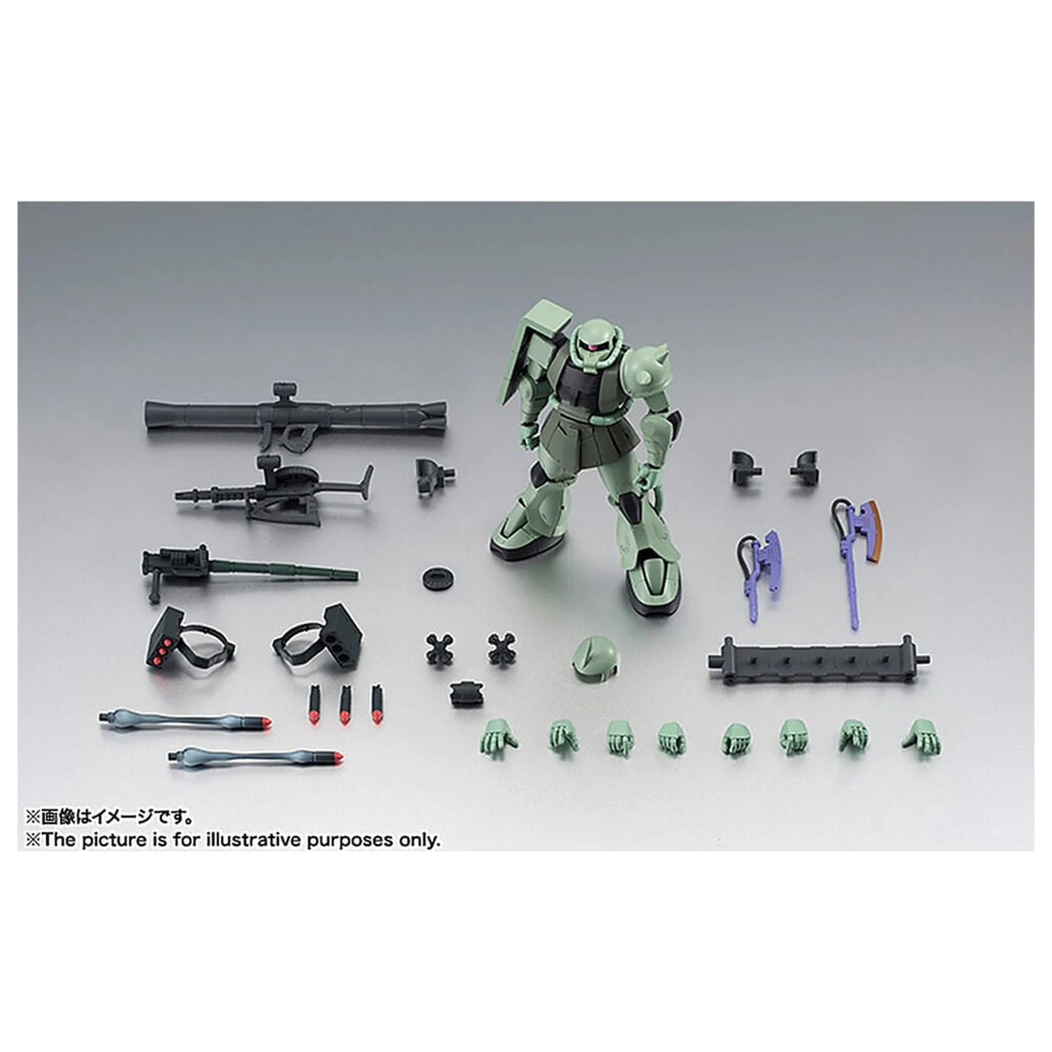 Figurka Mobile Suit Gundam Robot Spirits MS 06 Zaku ver ANIME Reissue 12,5 cm zdjęcie produktu
