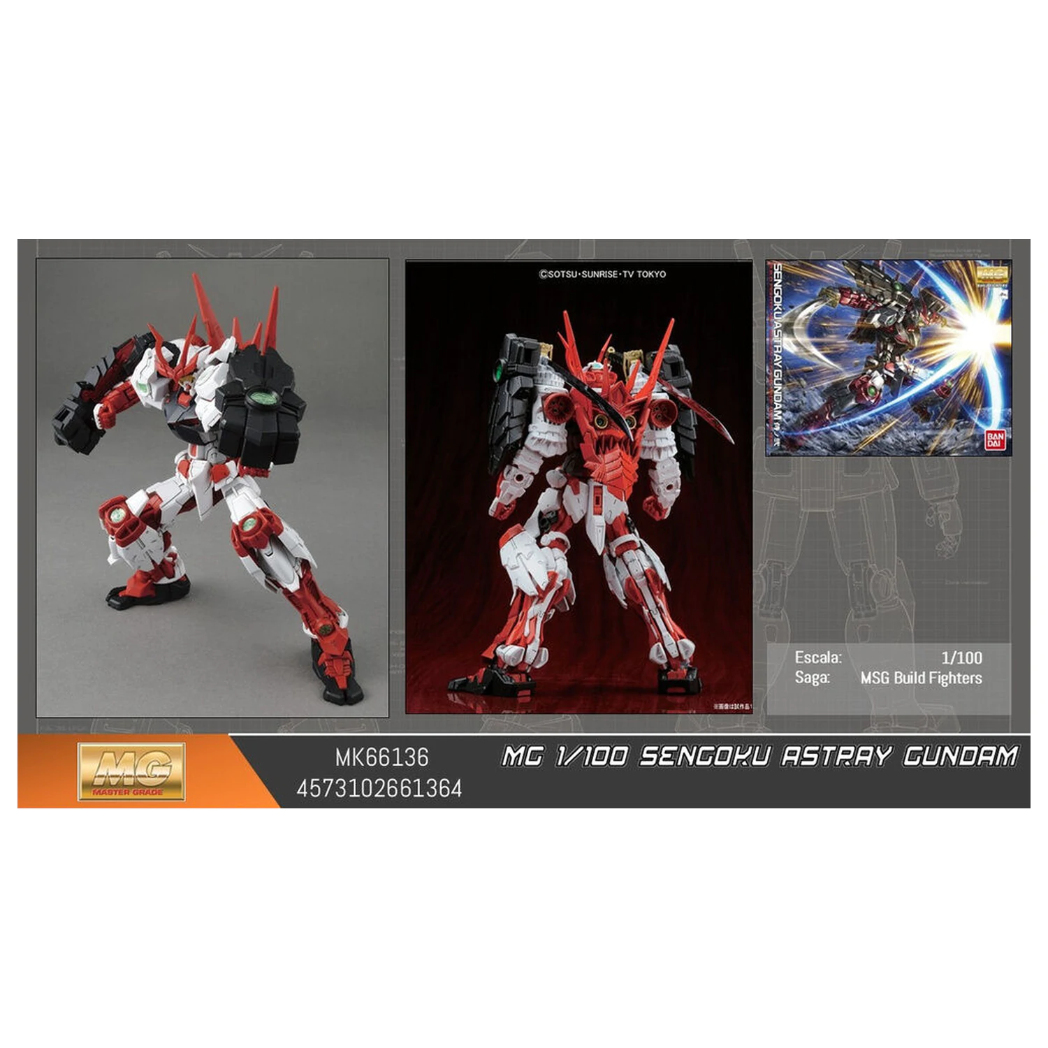 Mobile Suit Gundam Sengoku Astray MG zestaw modelowy figura 1/100 zdjęcie produktu