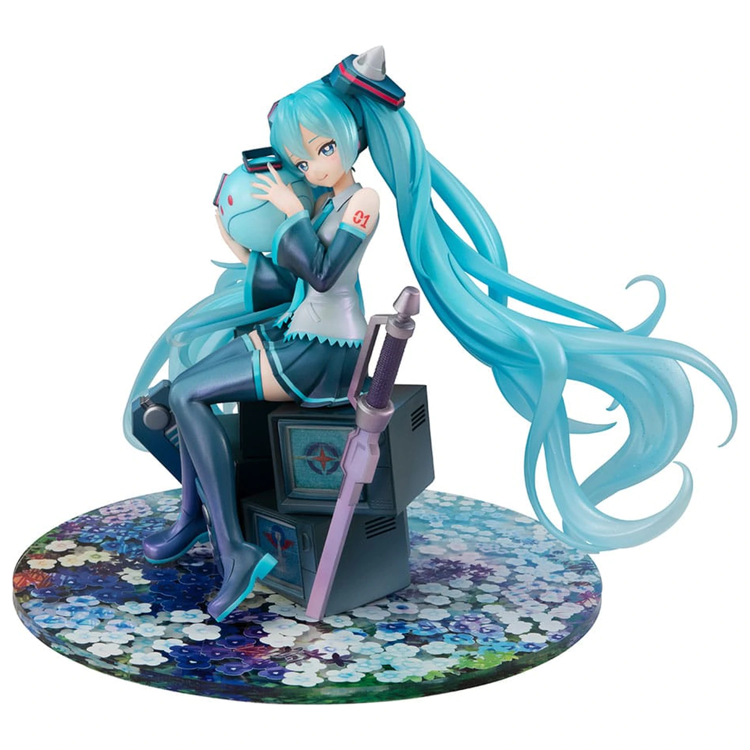 Mobile Suit Gundam x Hatsune Miku Lucrea Figurka PVC Hatsune Miku x OO Gundam 45. rocznica 17 cm zdjęcie produktu