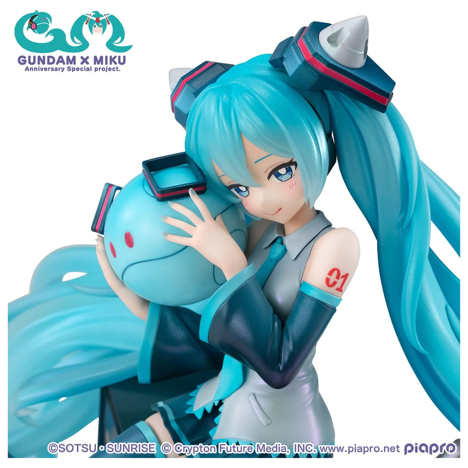 Mobile Suit Gundam x Hatsune Miku Lucrea Figurka PVC Hatsune Miku x OO Gundam 45. rocznica 17 cm zdjęcie produktu