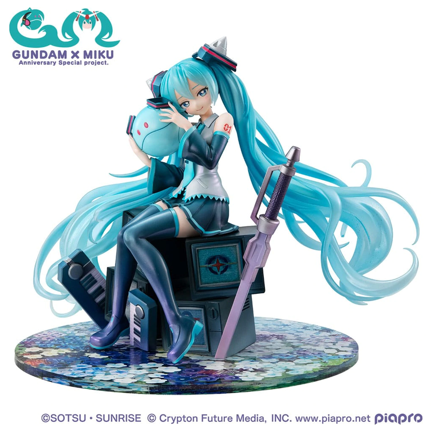 Mobile Suit Gundam x Hatsune Miku Lucrea Figurka PVC Hatsune Miku x OO Gundam 45. rocznica 17 cm zdjęcie produktu