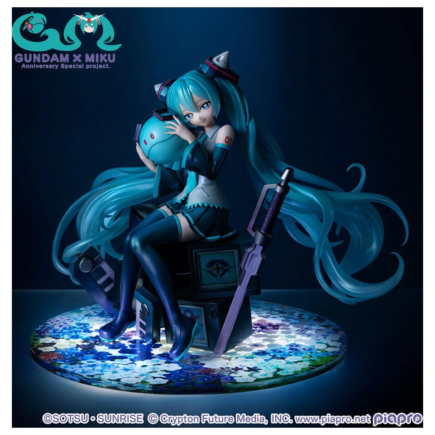 Mobile Suit Gundam x Hatsune Miku Lucrea Figurka PVC Hatsune Miku x OO Gundam 45. rocznica 17 cm zdjęcie produktu