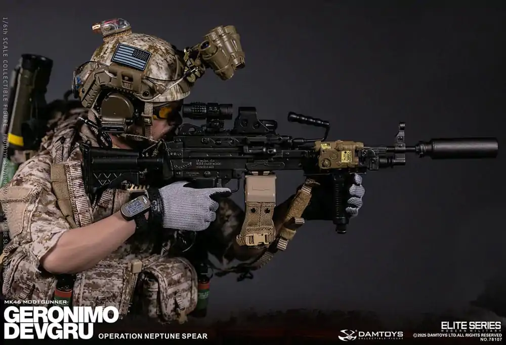 Figurka Akcji Modern Military 1/6 Geronimo Devgru - Strzelec MK46 MOD1 (Operacja Neptune Spear) 30 cm zdjęcie produktu