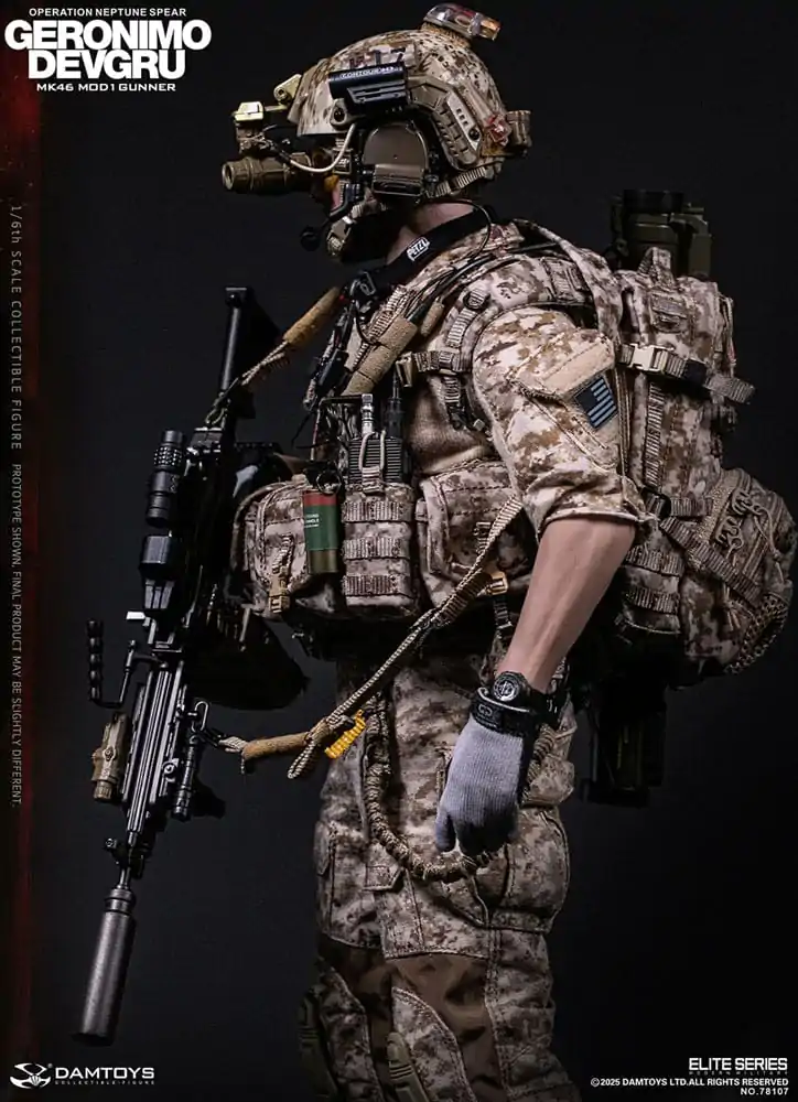 Figurka Akcji Modern Military 1/6 Geronimo Devgru - Strzelec MK46 MOD1 (Operacja Neptune Spear) 30 cm zdjęcie produktu