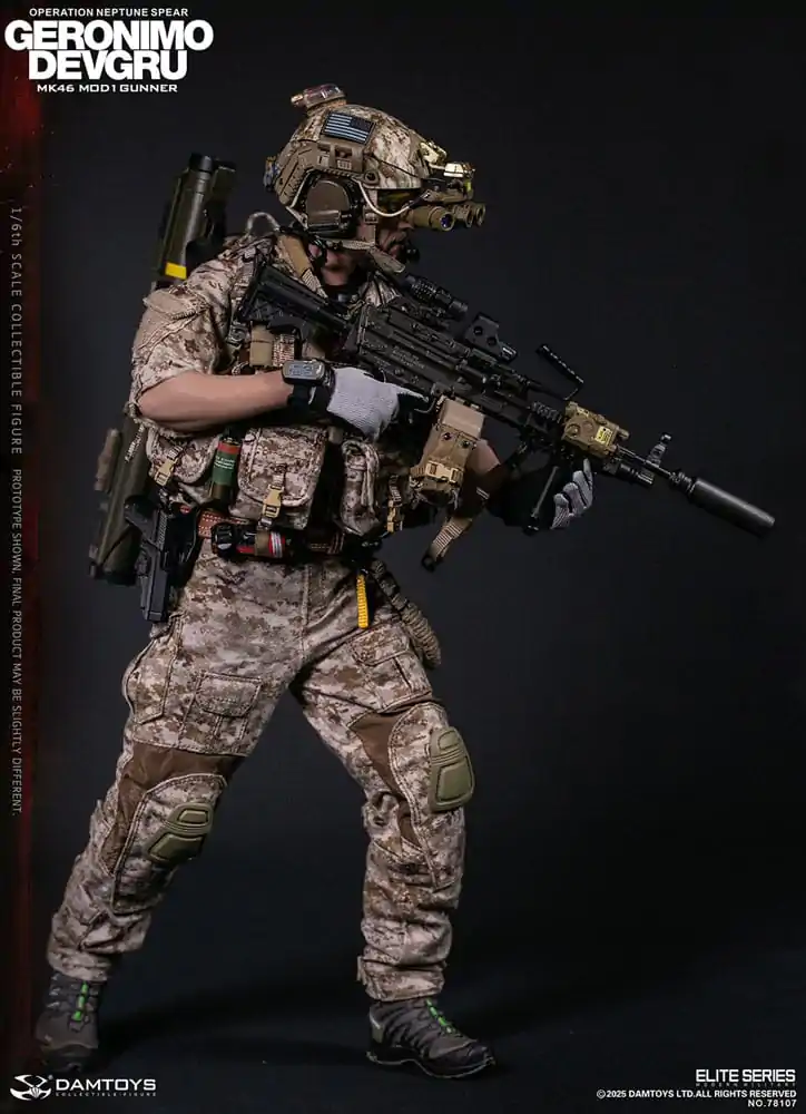 Figurka Akcji Modern Military 1/6 Geronimo Devgru - Strzelec MK46 MOD1 (Operacja Neptune Spear) 30 cm zdjęcie produktu