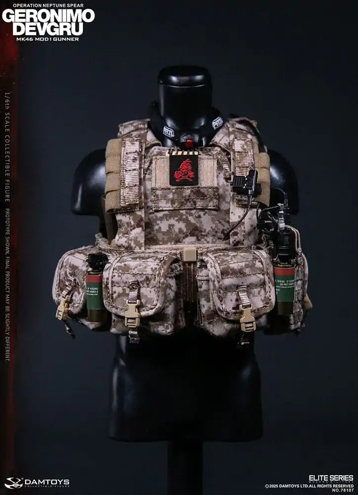 Figurka Akcji Modern Military 1/6 Geronimo Devgru - Strzelec MK46 MOD1 (Operacja Neptune Spear) 30 cm zdjęcie produktu