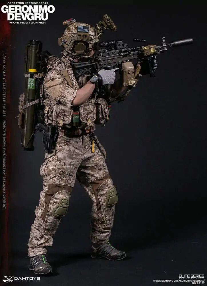 Figurka Akcji Modern Military 1/6 Geronimo Devgru - Strzelec MK46 MOD1 (Operacja Neptune Spear) 30 cm zdjęcie produktu