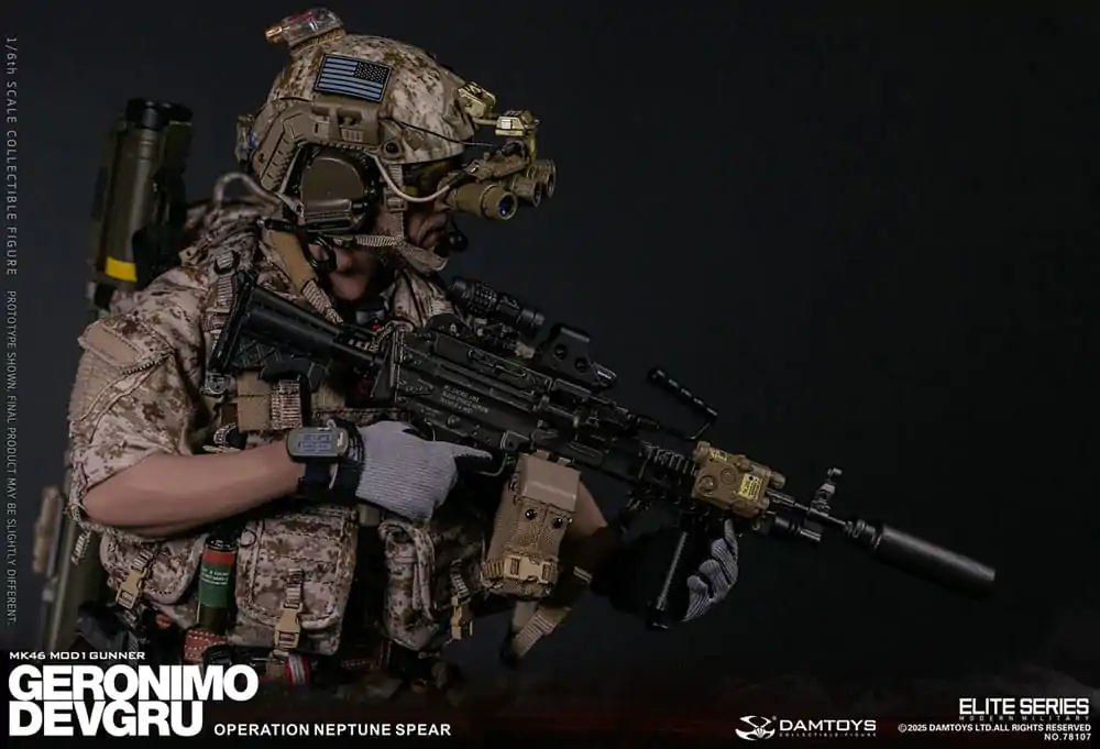Figurka Akcji Modern Military 1/6 Geronimo Devgru - Strzelec MK46 MOD1 (Operacja Neptune Spear) 30 cm zdjęcie produktu
