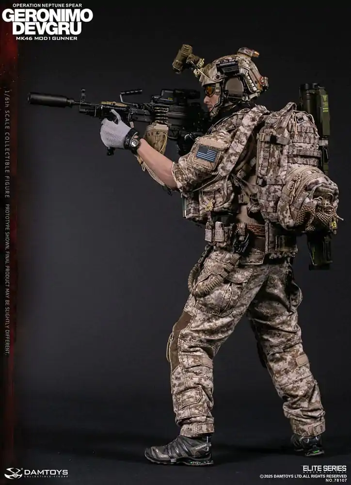 Figurka Akcji Modern Military 1/6 Geronimo Devgru - Strzelec MK46 MOD1 (Operacja Neptune Spear) 30 cm zdjęcie produktu