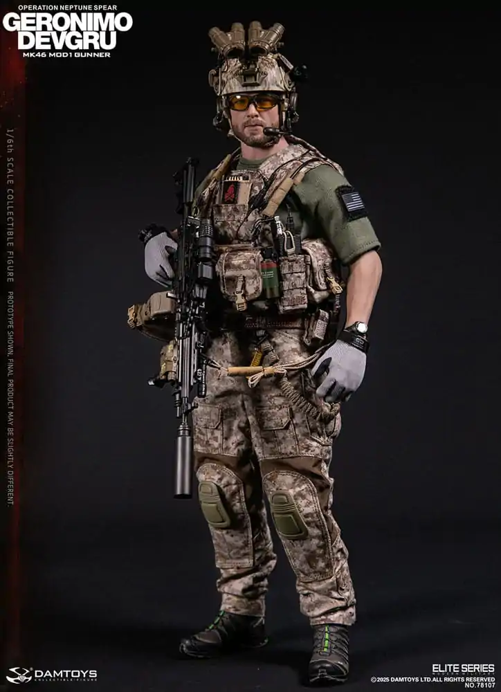 Figurka Akcji Modern Military 1/6 Geronimo Devgru - Strzelec MK46 MOD1 (Operacja Neptune Spear) 30 cm zdjęcie produktu