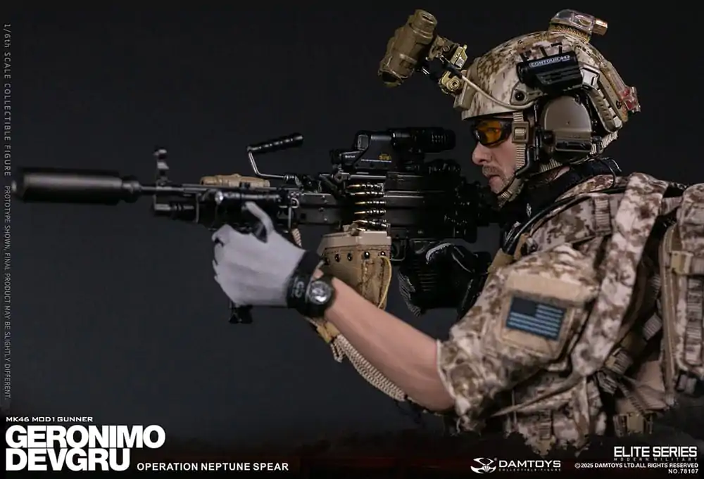 Figurka Akcji Modern Military 1/6 Geronimo Devgru - Strzelec MK46 MOD1 (Operacja Neptune Spear) 30 cm zdjęcie produktu