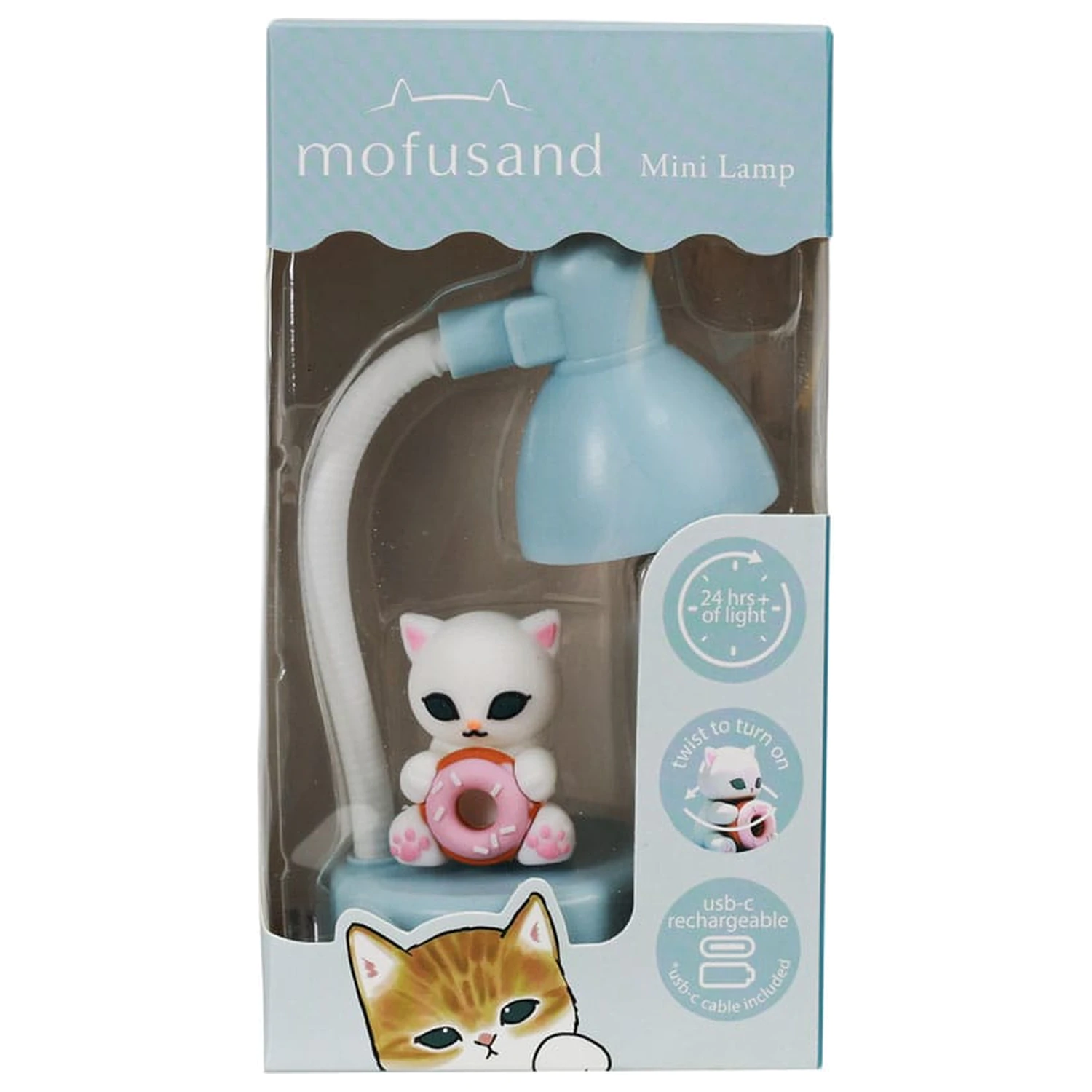 Mofusand Mini Lampka LED z figurką 15 cm zdjęcie produktu