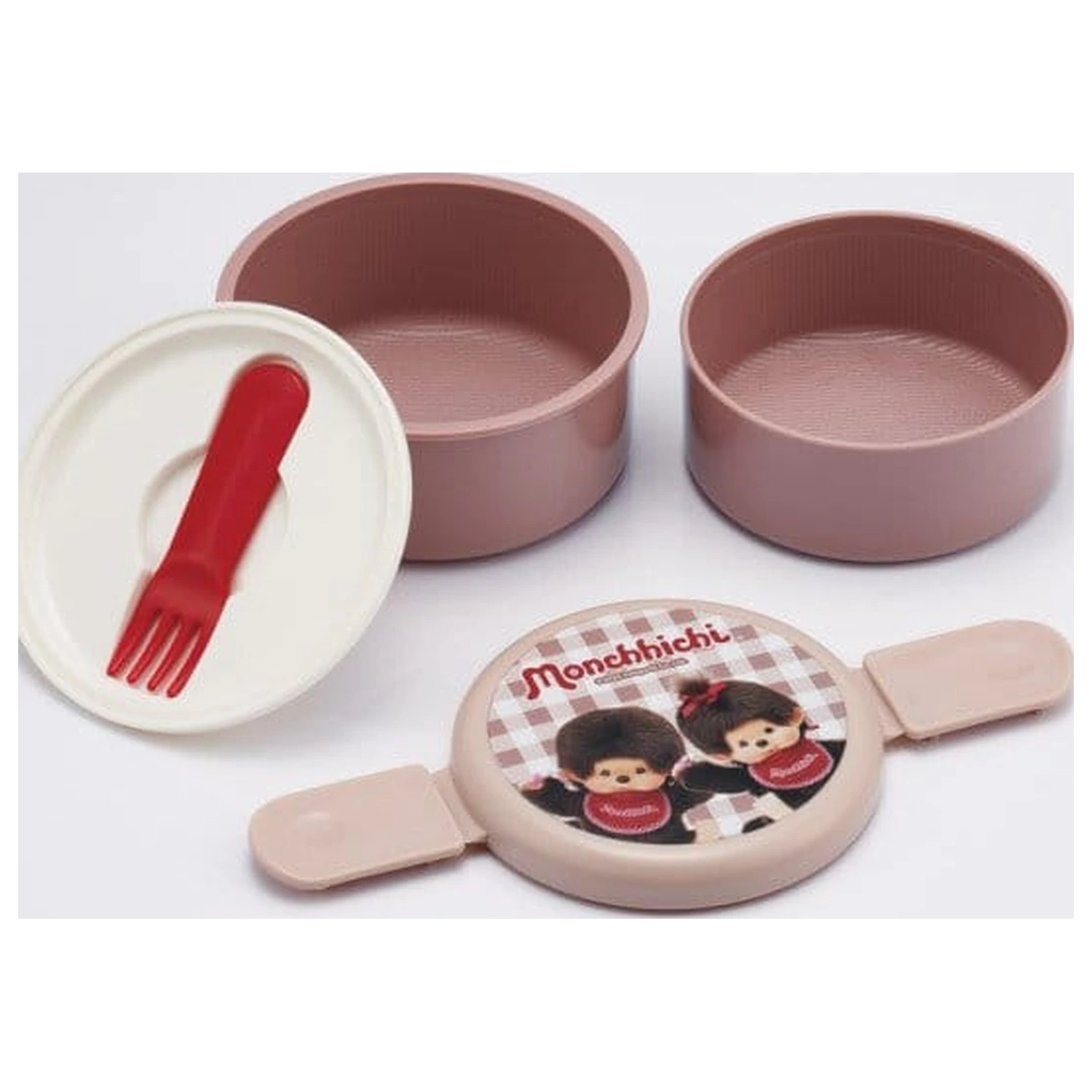 Dwupiętrowy okrągły lunchbox Monchhichi zdjęcie produktu
