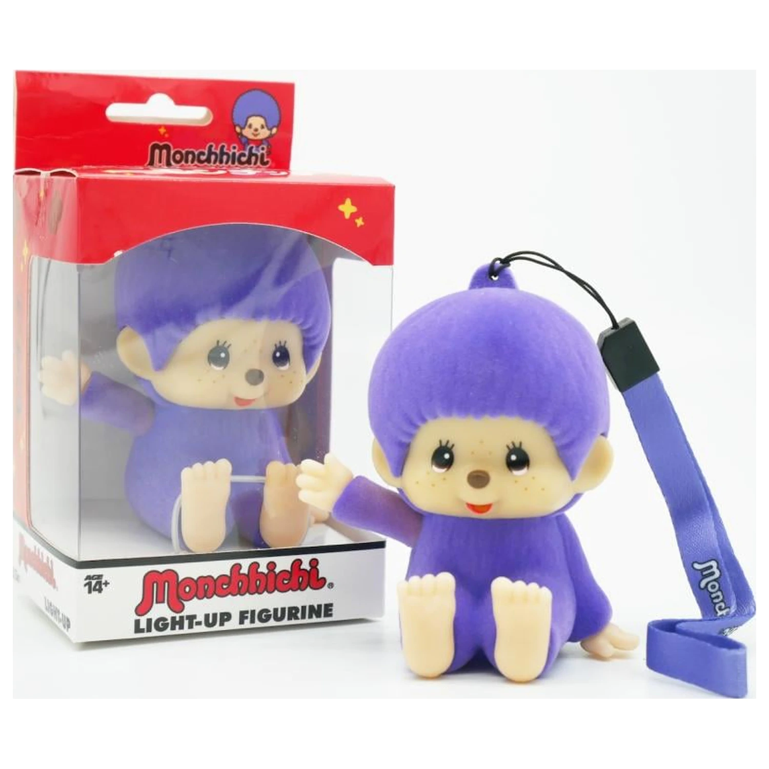 Monchhichi LED Light-Up Lila Figurka zdjęcie produktu