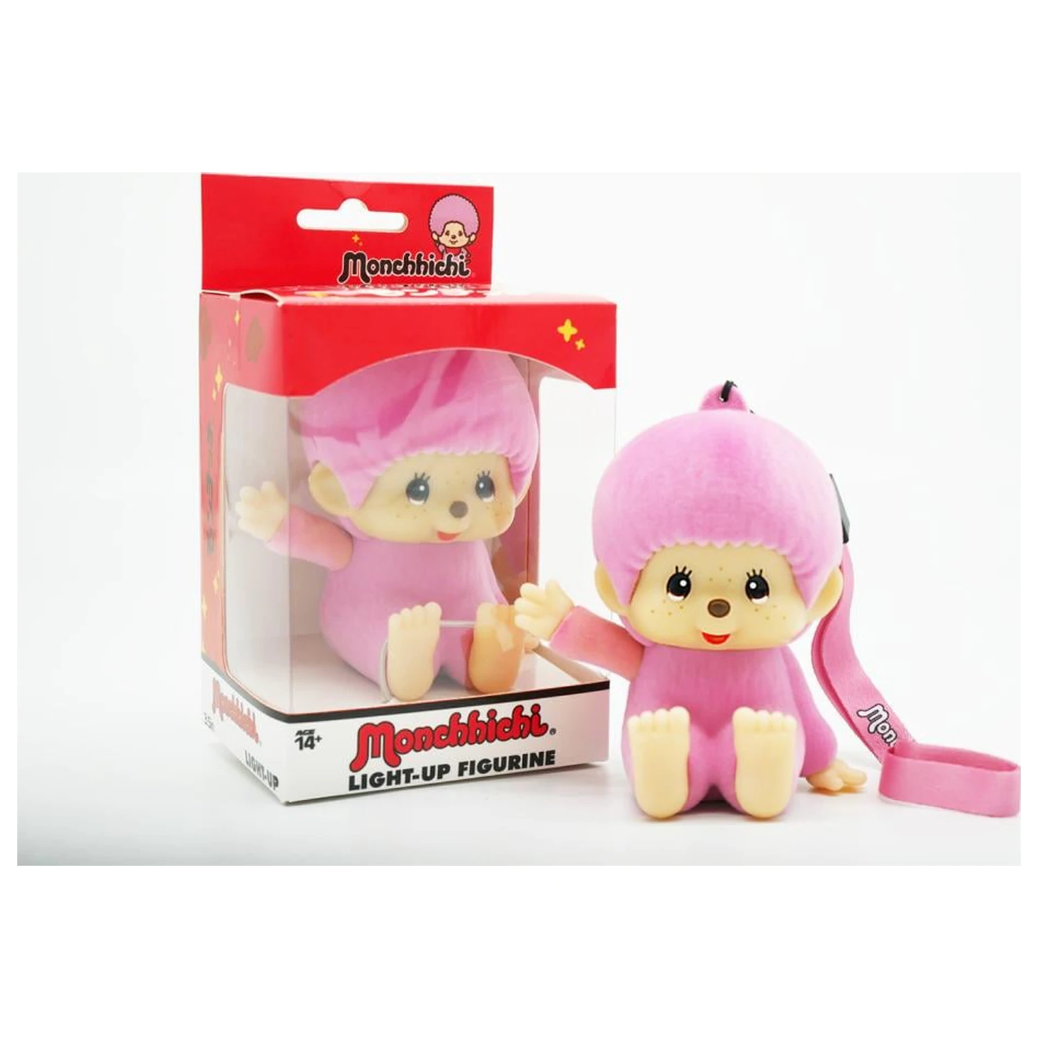 Monchhichi LED Light-Up Różowa Figurka 9cm zdjęcie produktu