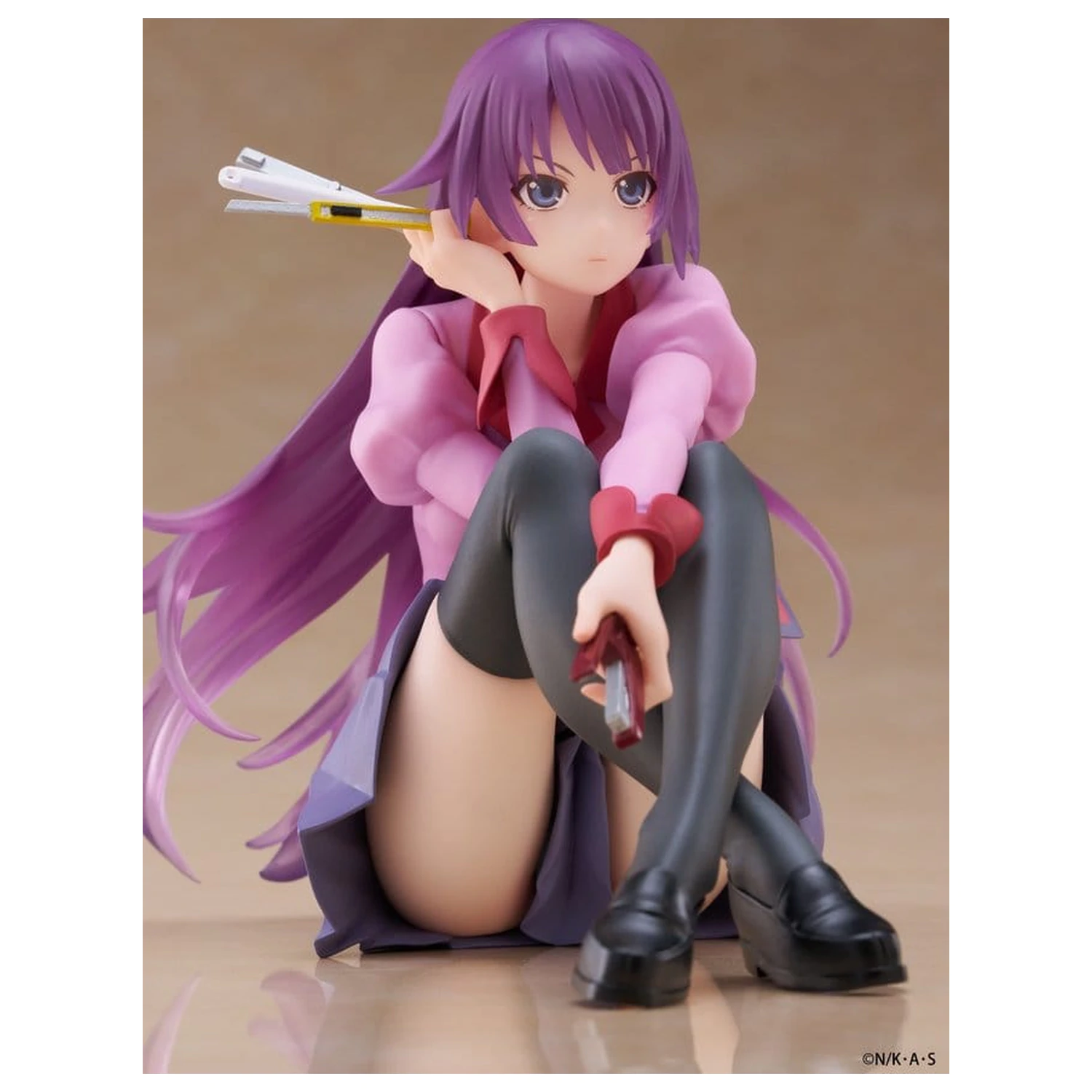 Monogatari PVC Statue Desktop Cute Figure Hitagi Senjougahara 13 cm zdjęcie produktu
