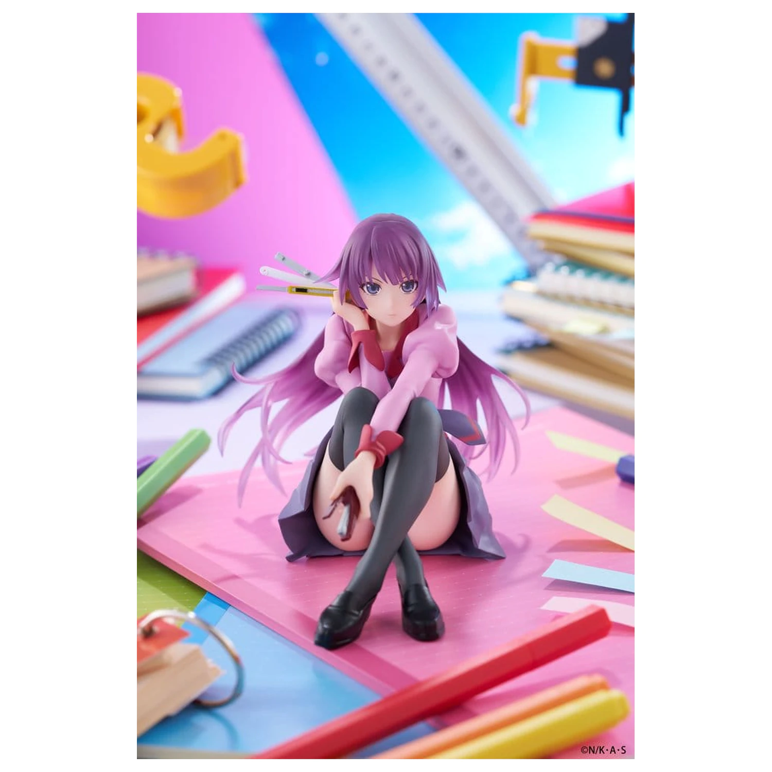 Monogatari PVC Statue Desktop Cute Figure Hitagi Senjougahara 13 cm zdjęcie produktu