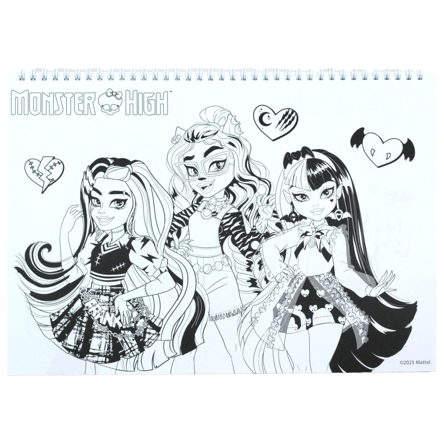 Monster High Crew A4 Szkicownik Spiralny 40 Stron z Naklejkami zdjęcie produktu