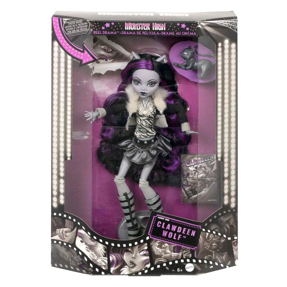 Lalka Monster High Reel Drama Clawdeen Wolf zdjęcie produktu