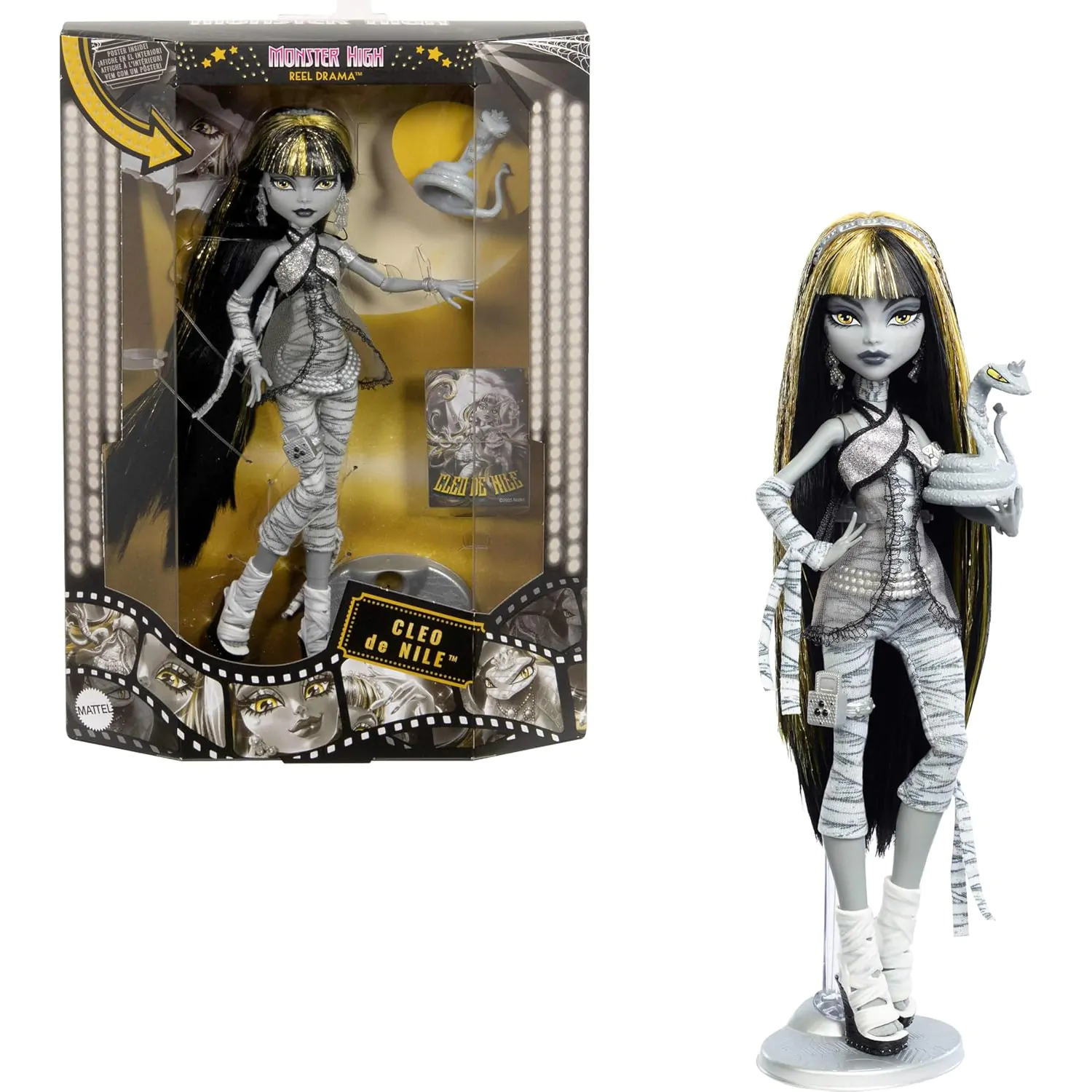 Monster High Reel Drama lalka Cleo zdjęcie produktu