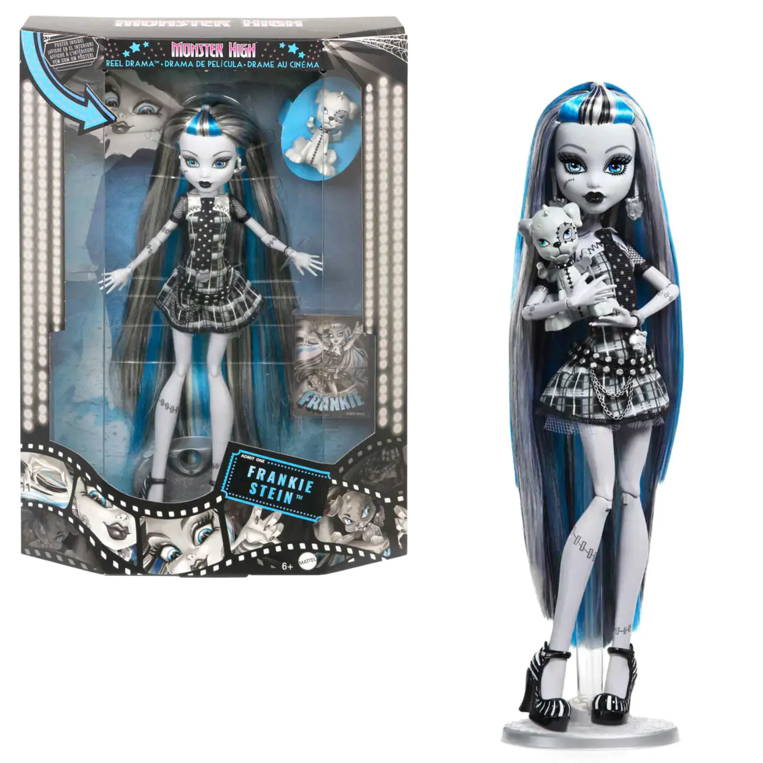 Lalka Monster High Reel Drama Frankie Stein zdjęcie produktu