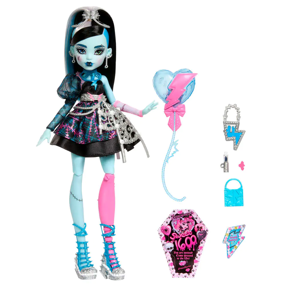 Monster High Strasznie Słodkie Urodziny 1600 Lalka Frankie Stein zdjęcie produktu