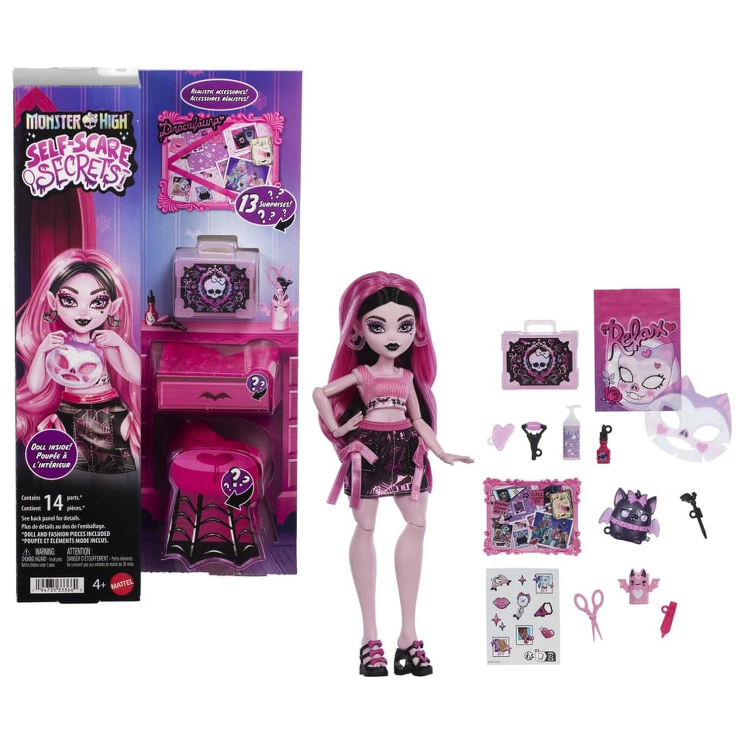 Monster High Self-Scare Secrets Doll Draculaura Lalka zdjęcie produktu
