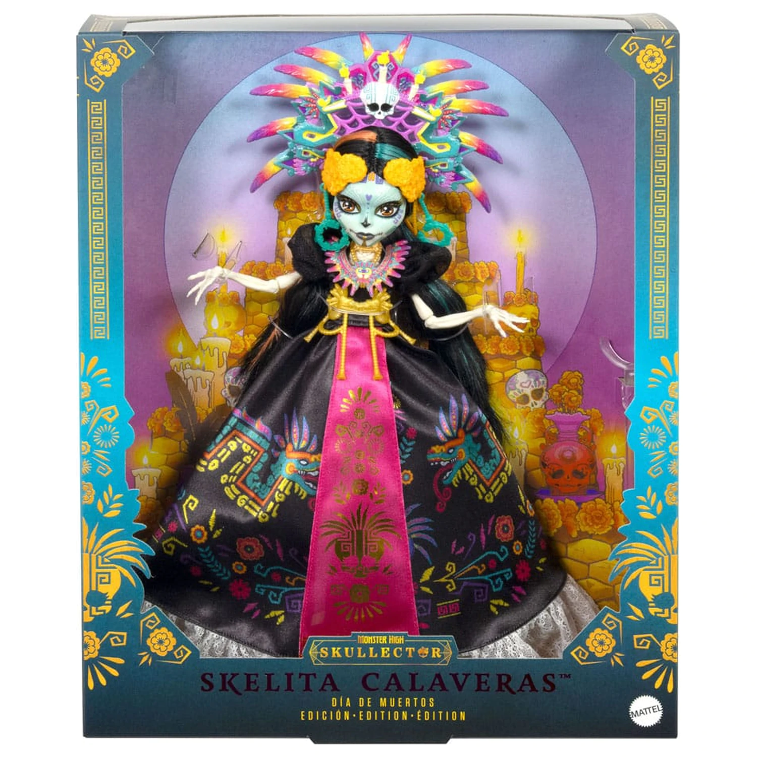 Lalka kolekcjonerska Monster High Skullector Skelita Calaveras Edycja Día de Muertos 32 cm zdjęcie produktu