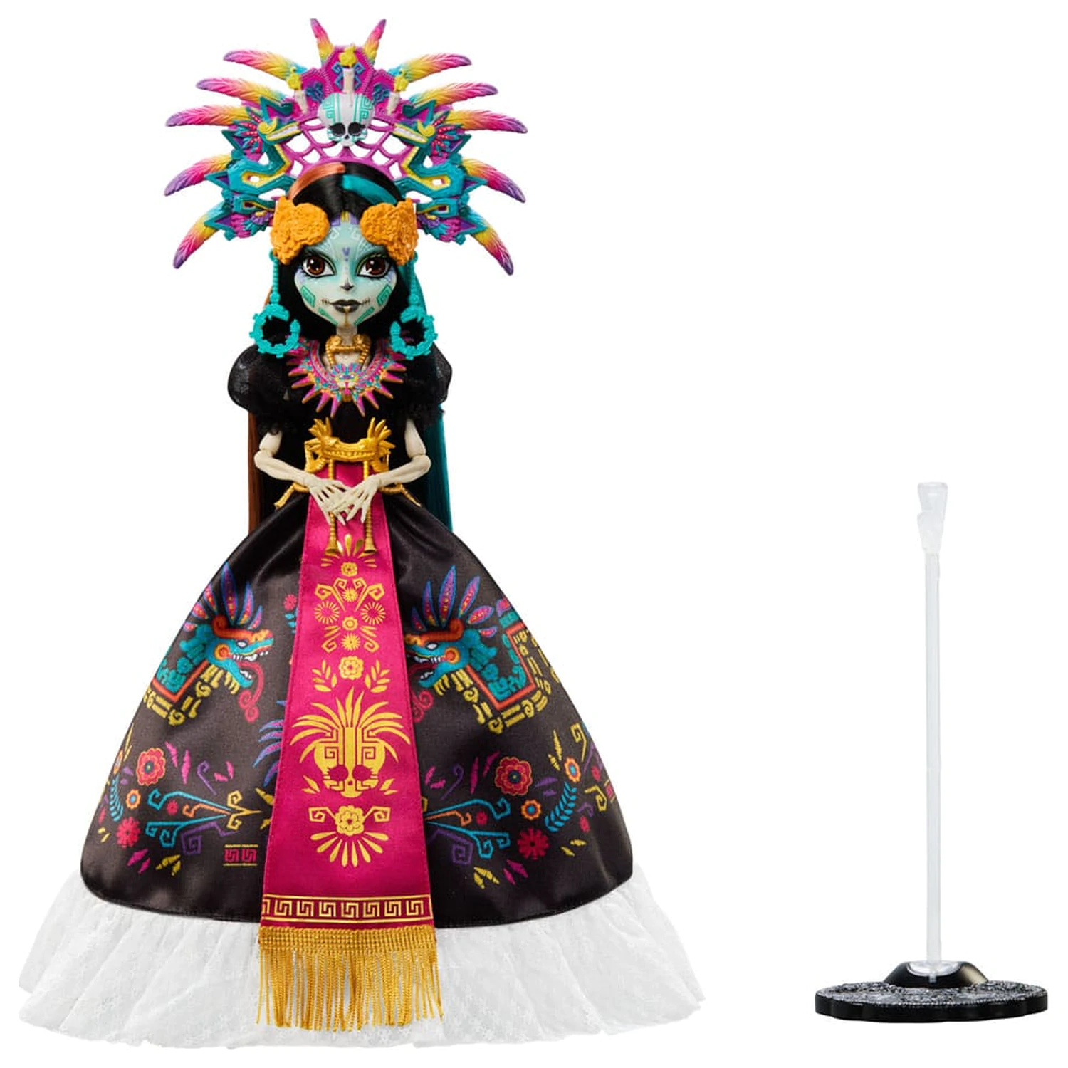 Lalka kolekcjonerska Monster High Skullector Skelita Calaveras Edycja Día de Muertos 32 cm zdjęcie produktu
