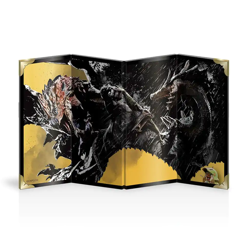 Monster Hunter Mini Składany Parawan Obraz Malowany Tuszem zdjęcie produktu