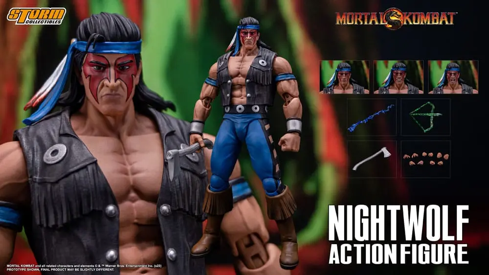 Figurka Akcji Mortal Kombat 1/12 Nightwolf 18 cm zdjęcie produktu