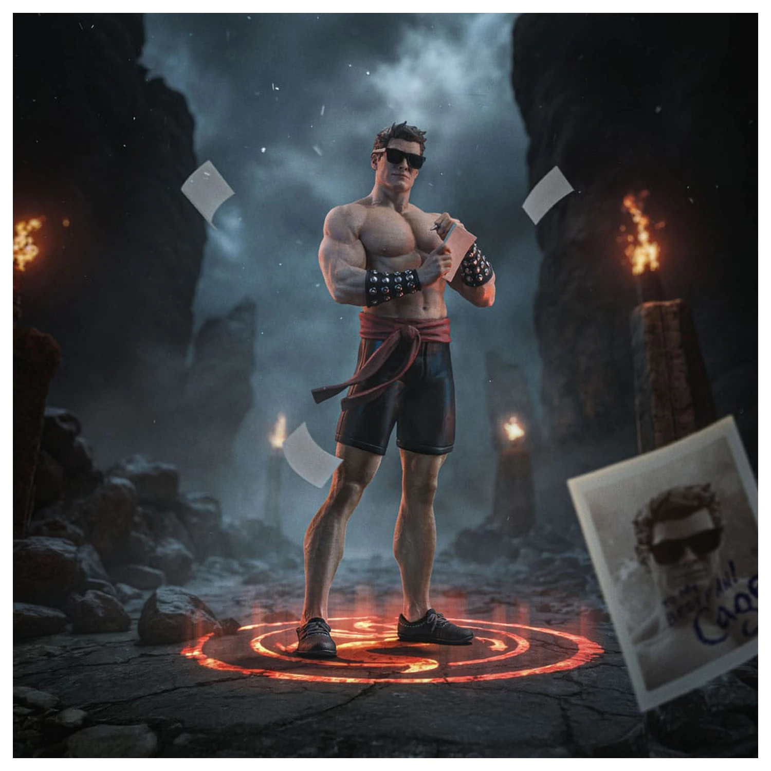 Mortal Kombat Art Scale Statuetka 1/10 Johnny Cage 24 cm zdjęcie produktu