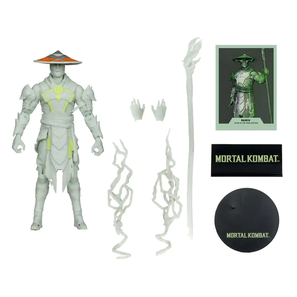 Figurka Akcji Mortal Kombat Glow in the Dark Edition Raiden (Gold Label) 18 cm zdjęcie produktu