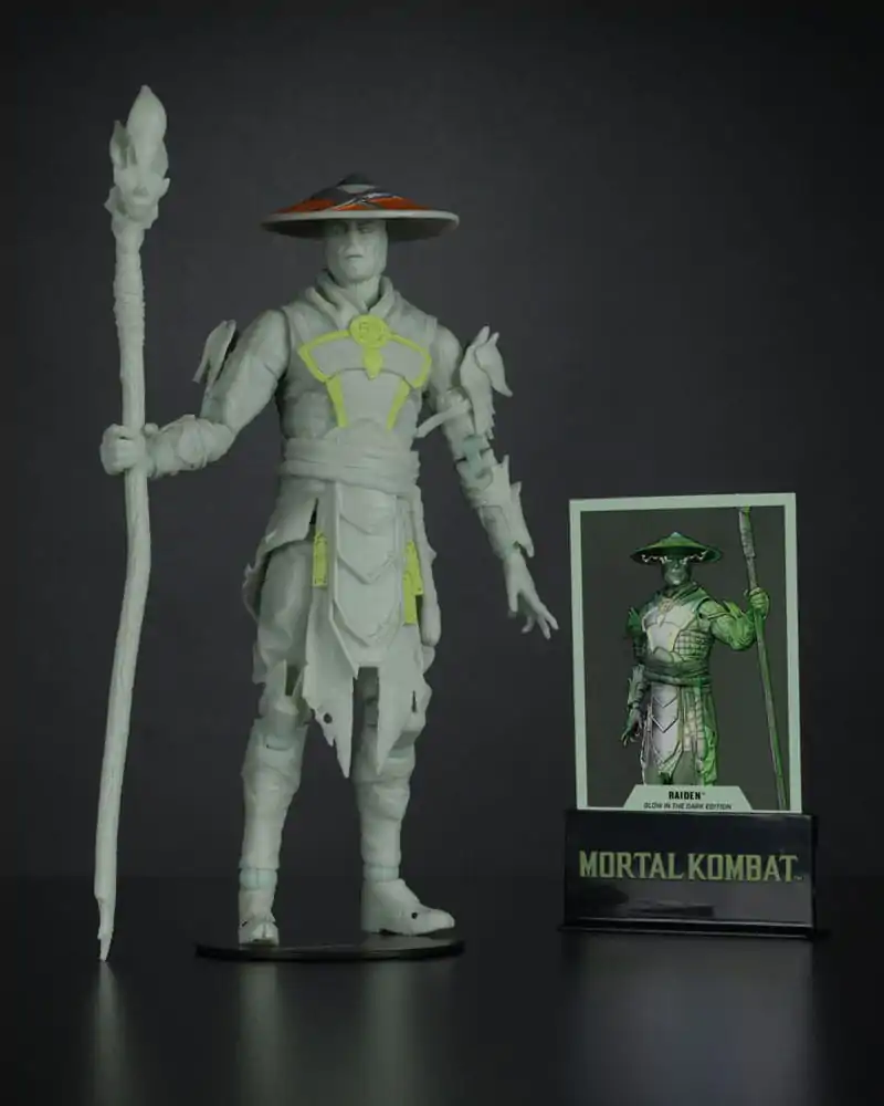 Figurka Akcji Mortal Kombat Glow in the Dark Edition Raiden (Gold Label) 18 cm zdjęcie produktu