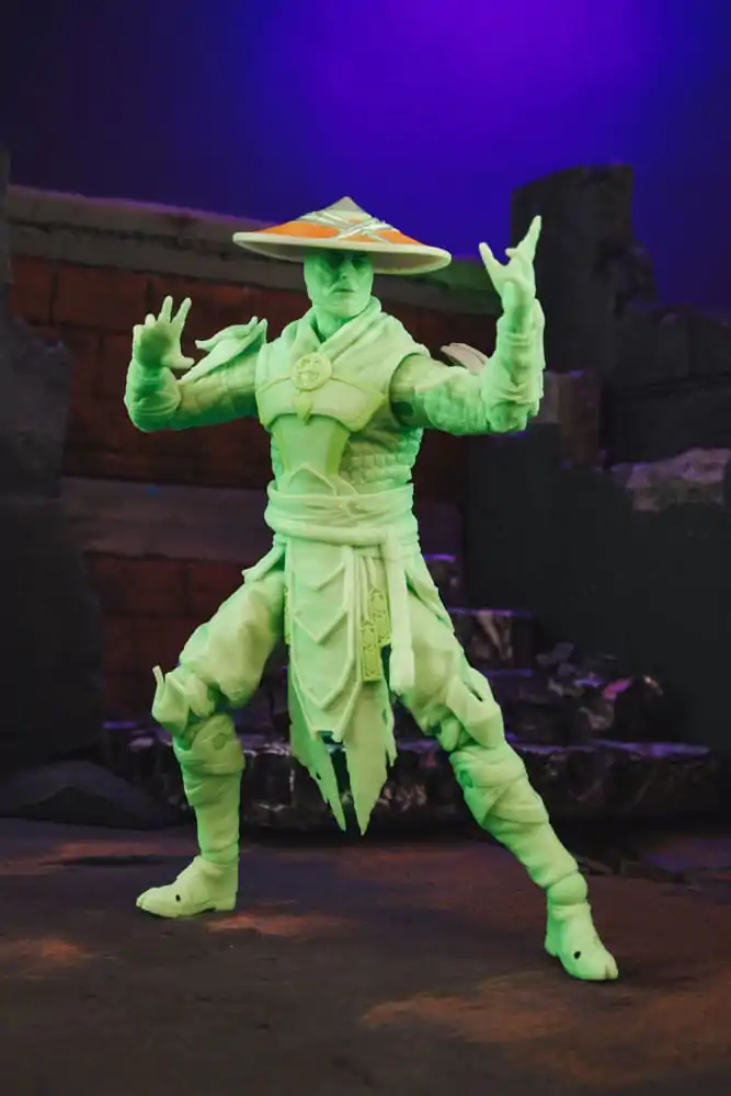 Figurka Akcji Mortal Kombat Glow in the Dark Edition Raiden (Gold Label) 18 cm zdjęcie produktu