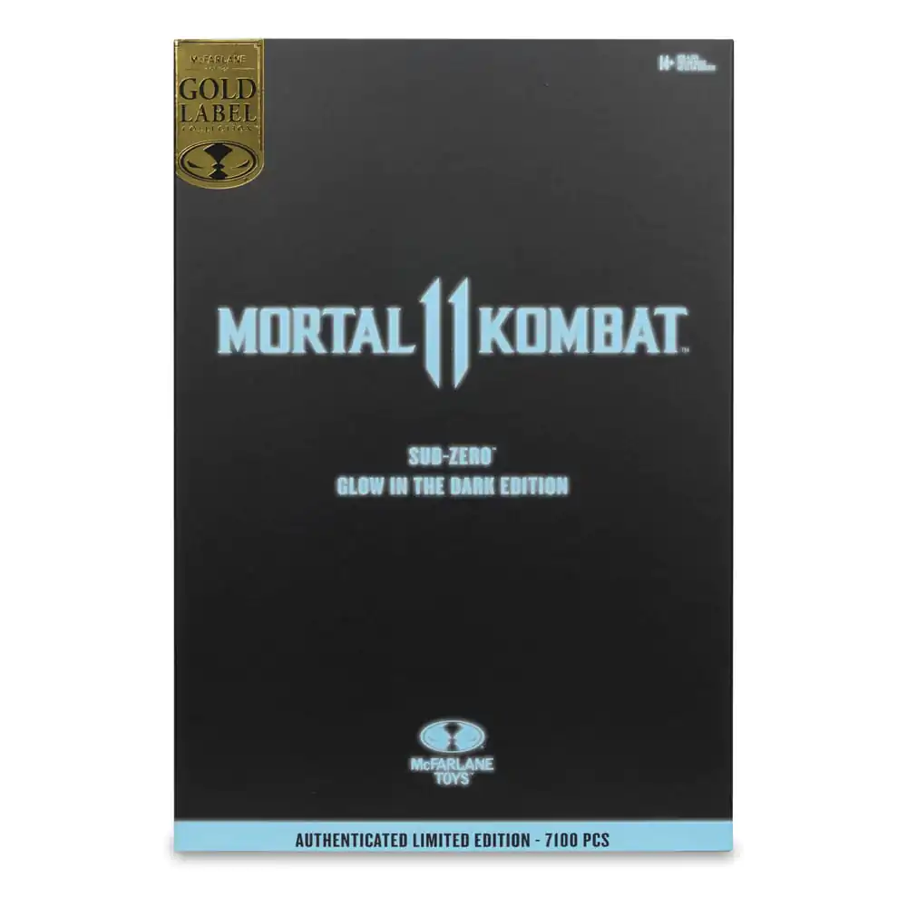 Mortal Kombat figurka akcji świecąca w ciemności edycja Sub-Zero (Gold Label) 18 cm zdjęcie produktu