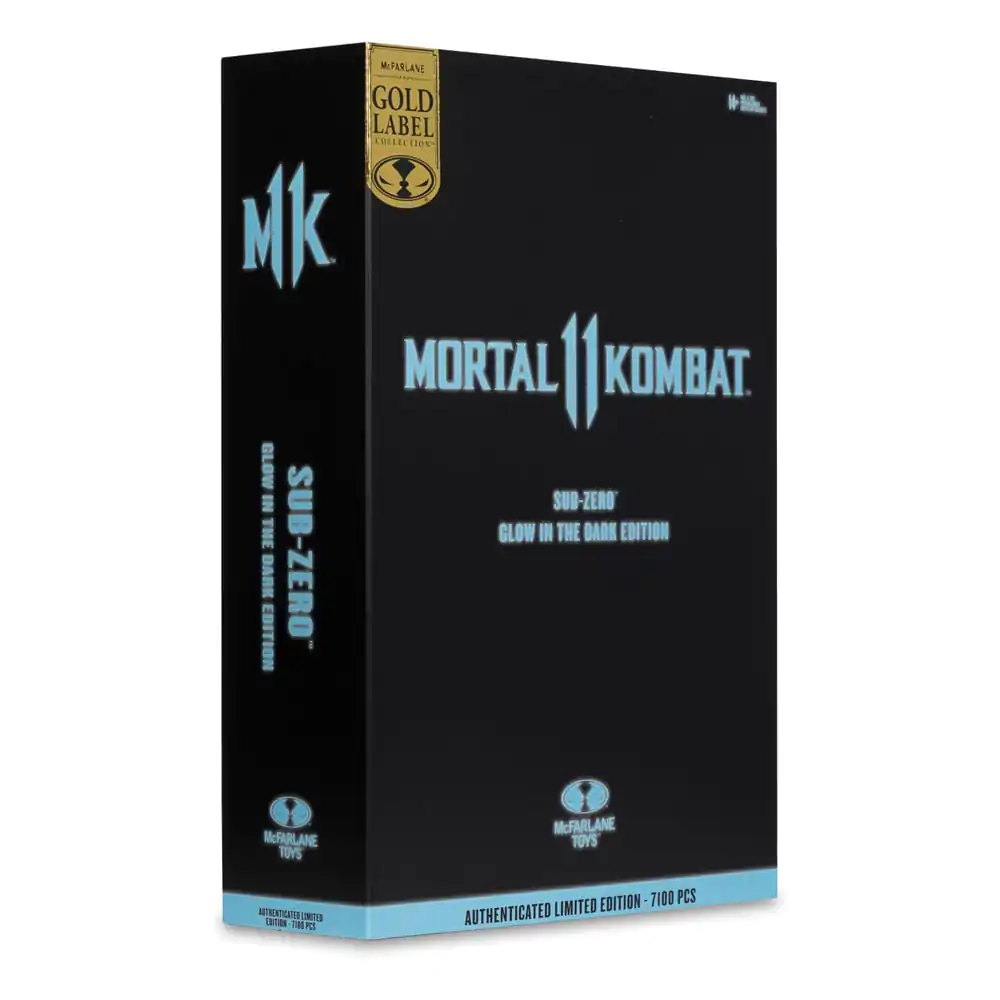 Mortal Kombat figurka akcji świecąca w ciemności edycja Sub-Zero (Gold Label) 18 cm zdjęcie produktu