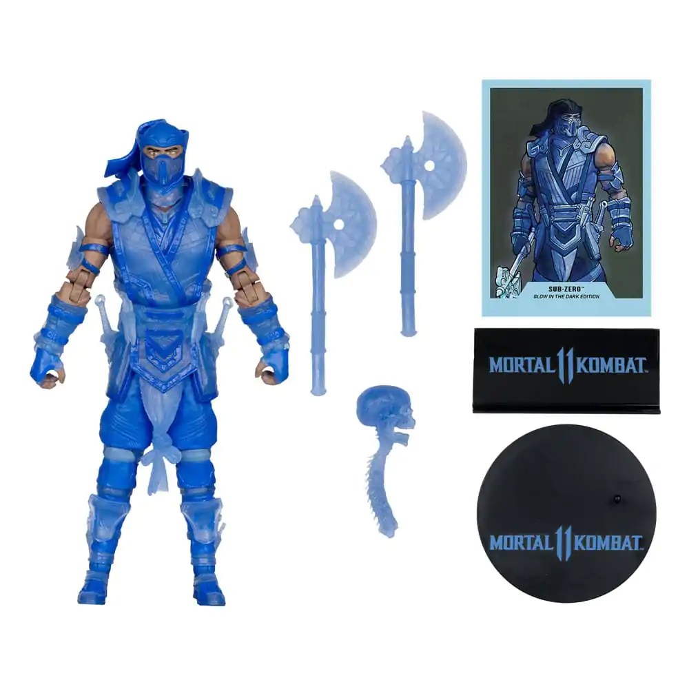 Mortal Kombat figurka akcji świecąca w ciemności edycja Sub-Zero (Gold Label) 18 cm zdjęcie produktu
