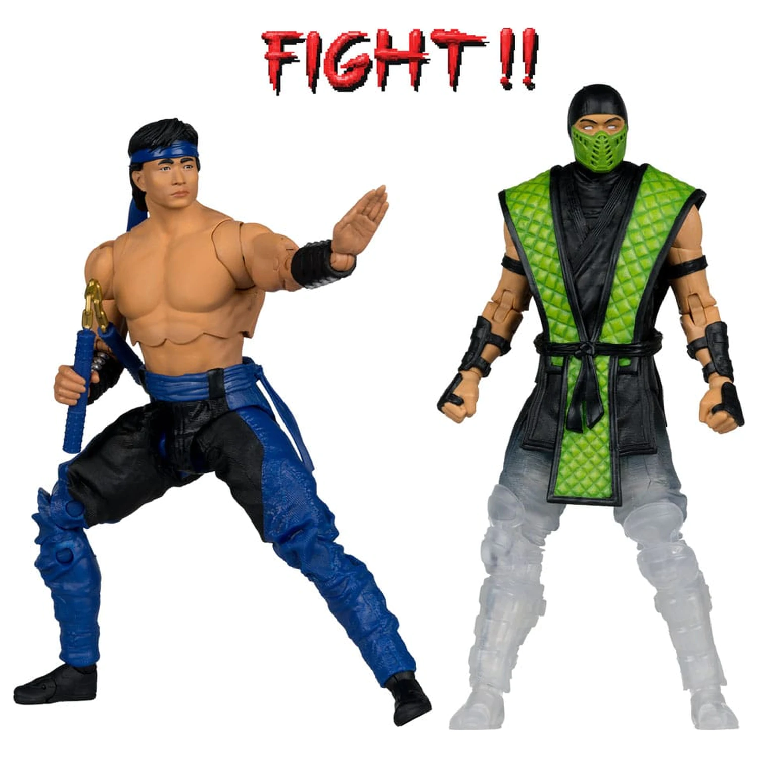 Mortal Kombat Figurki Akcji 2-pak Liu Kang vs. Reptile (Klassics) 18 cm zdjęcie produktu
