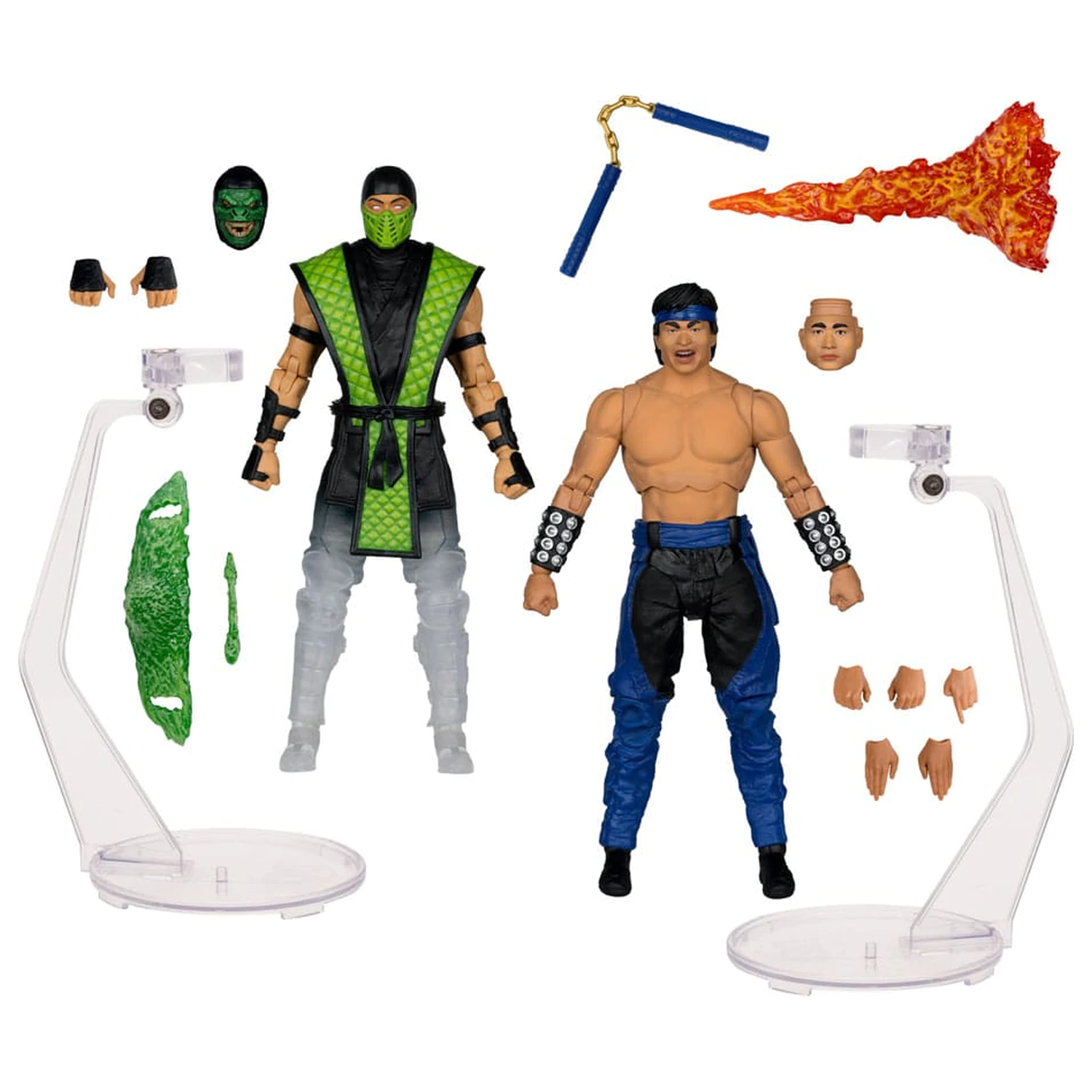 Mortal Kombat Figurki Akcji 2-pak Liu Kang vs. Reptile (Klassics) 18 cm zdjęcie produktu